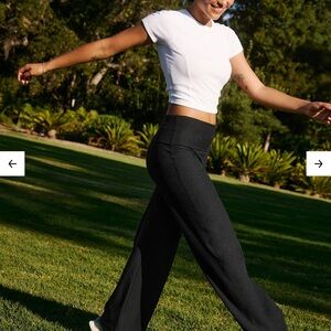 Beyond Yoga Black Wide Leg Pants